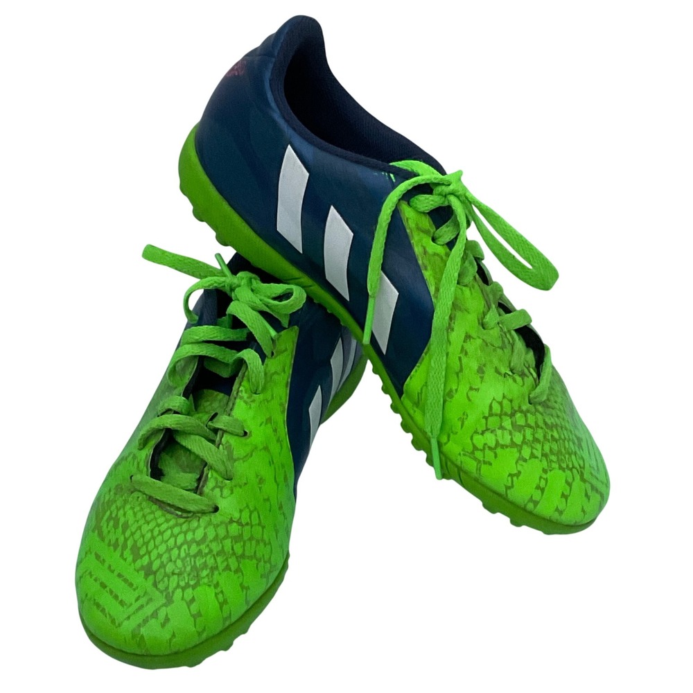adidas‎ M20172 boy's 4.5 Predito Instinct TF soccer shoes kids Neon blue green